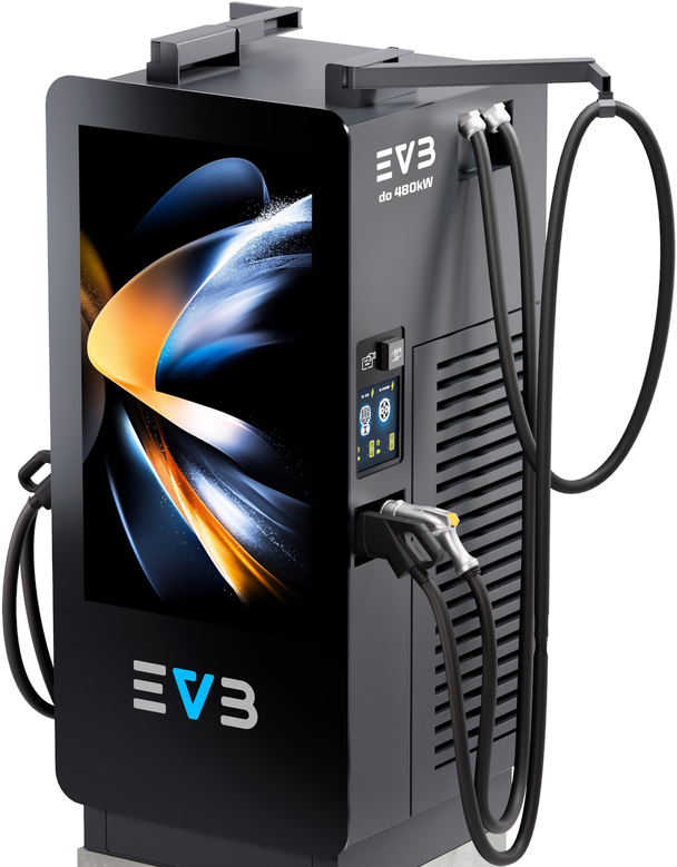 EVB Ultra Advert DC ultraladdare med reklamskärm